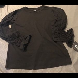 Ribbed long sleeve top